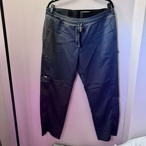 Grey’s Anatomy Spandex Stretch Kim 3 Pocket Logo Waist Cargo Pants XLP Steel